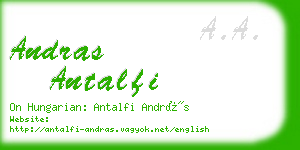 andras antalfi business card